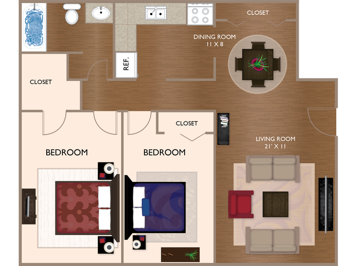 The Quartz I Floor Plan Image