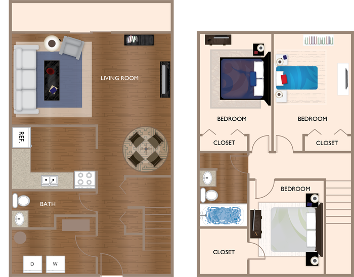 The Travertine Floor Plan Image